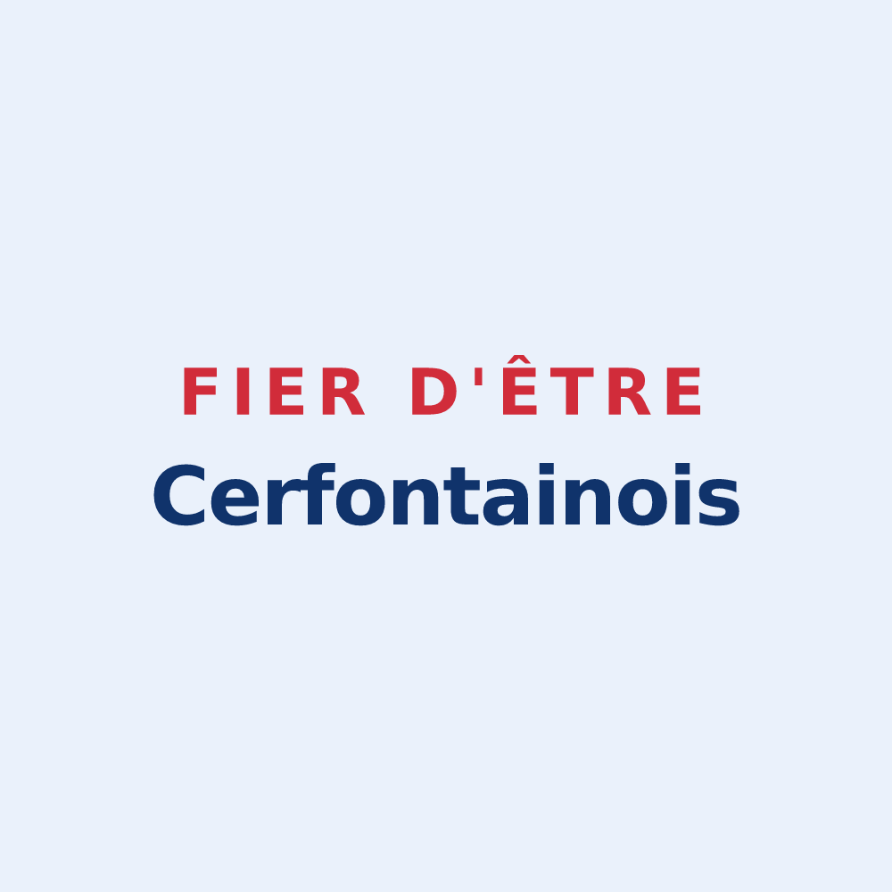 Sticker « Fier d'être Cerfontainois » — design pour Cerfontaine