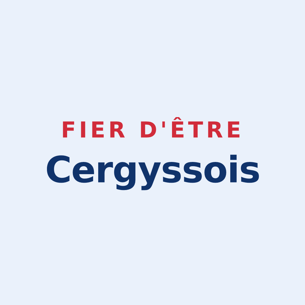 Sticker « Fier d'être Cergyssois » — design pour Cergy