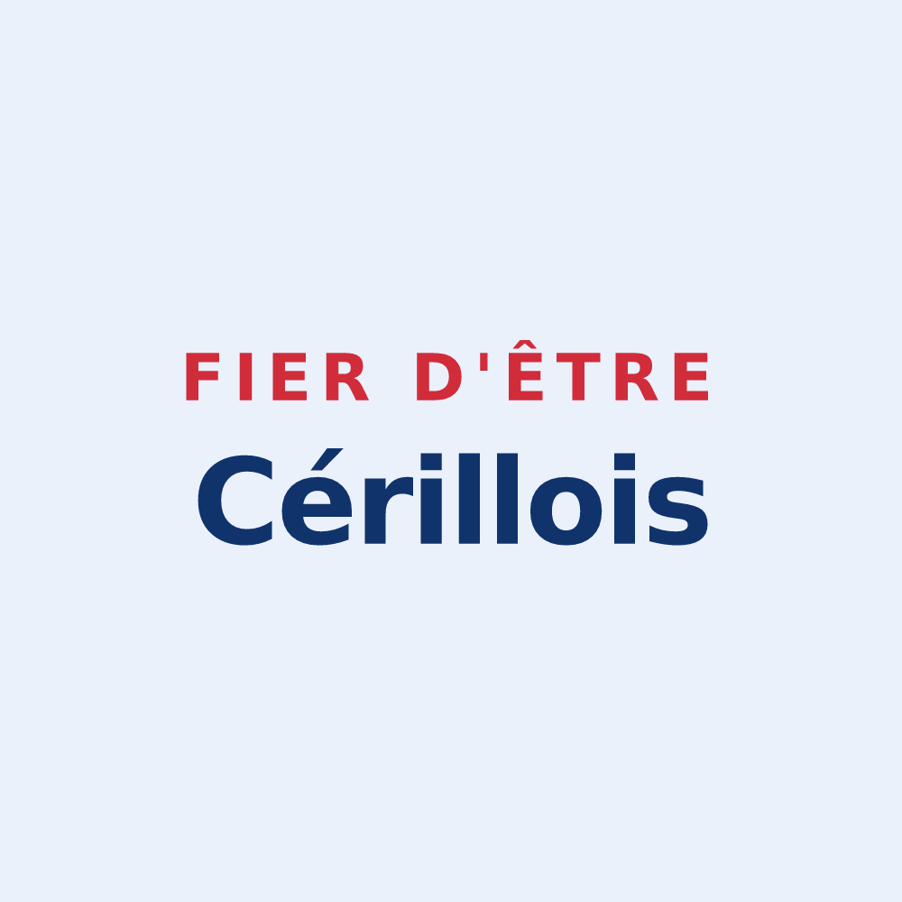 Sticker « Fier d'être Cérillois » — design pour Cérilly