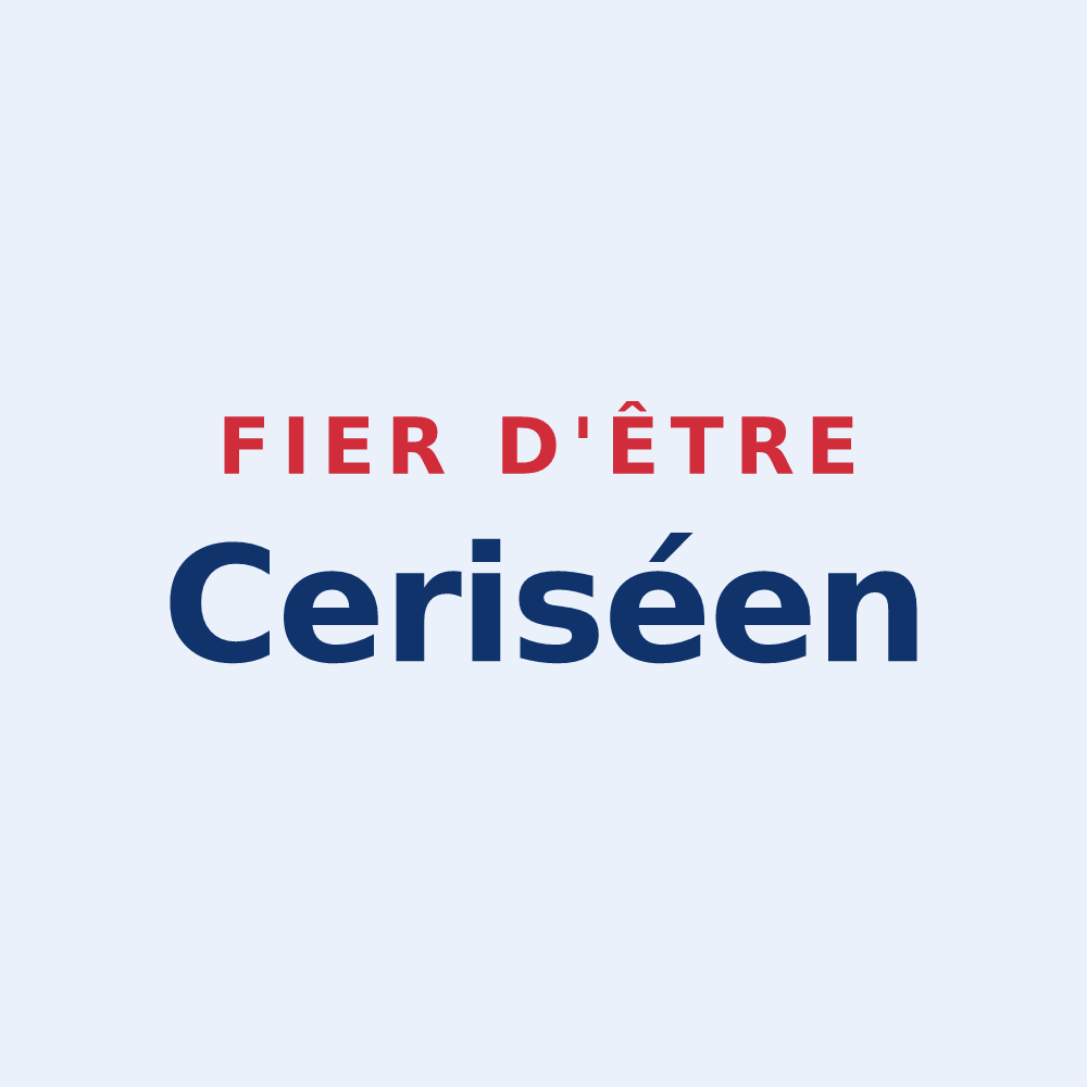 Sticker « Fier d'être Ceriséen » — design pour Cerisé