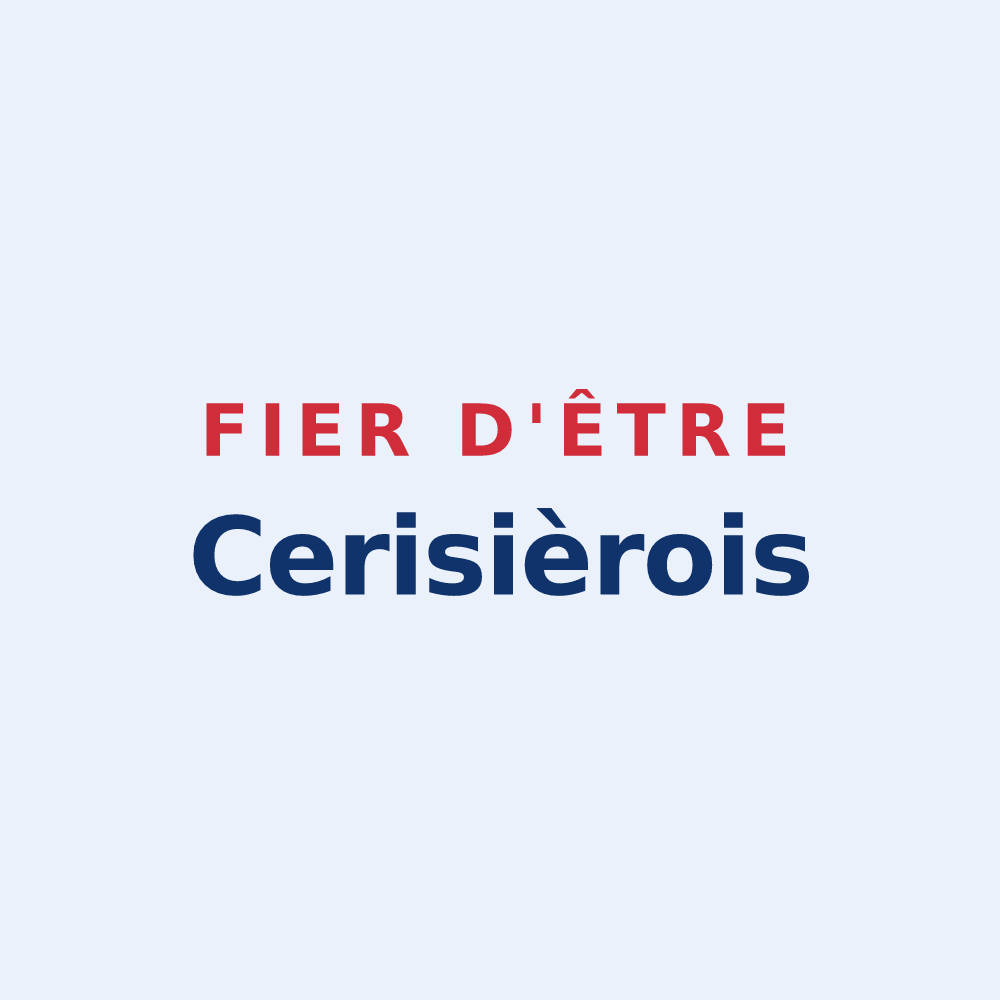 Sticker « Fier d'être Cerisièrois » — design pour Cerisières
