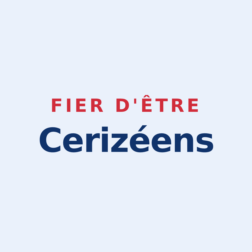 Sticker « Fier d'être Cerizéens » — design pour Cerizay