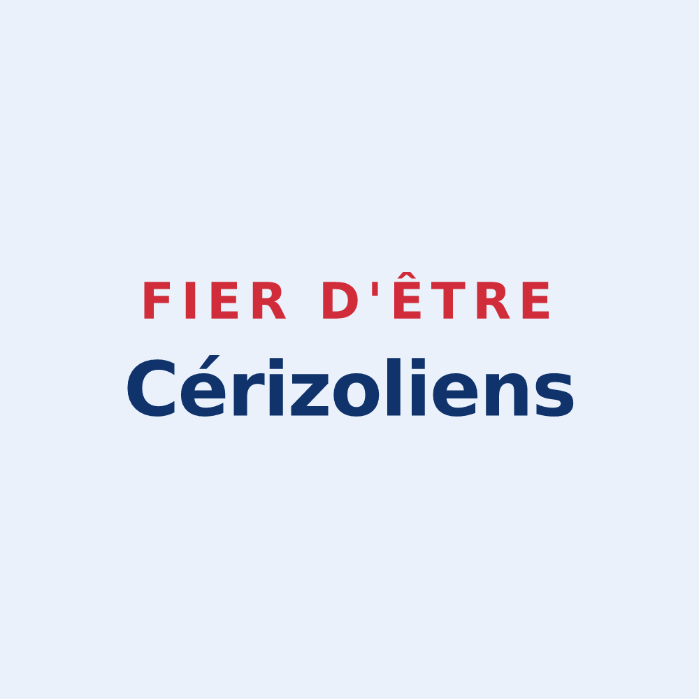 Sticker « Fier d'être Cérizoliens » — design pour Cérizols