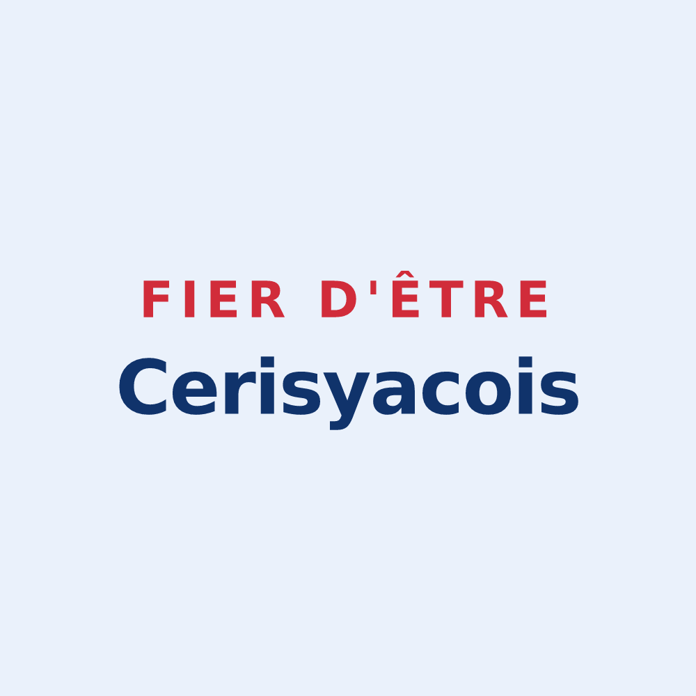 Sticker « Fier d'être Cerisyacois » — design pour Cerizy