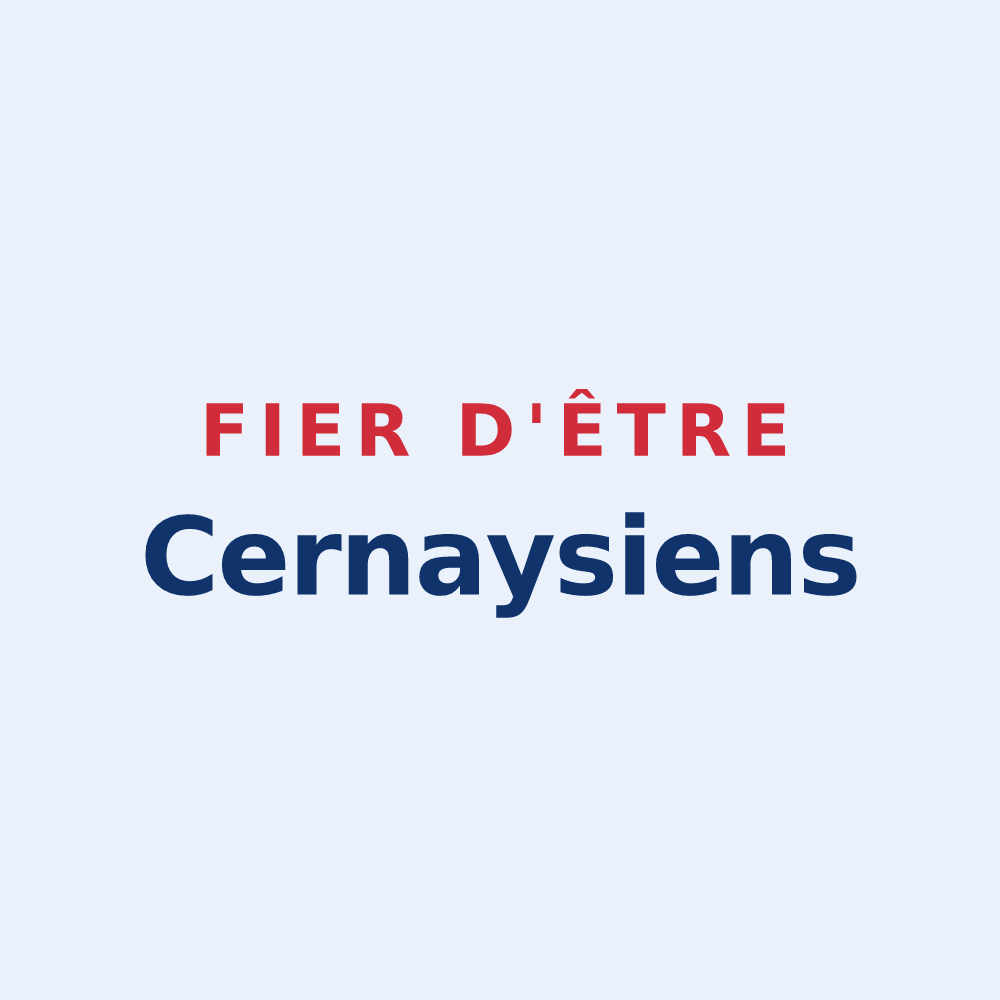 Sticker « Fier d'être Cernaysiens » — design pour Cernay-la-Ville