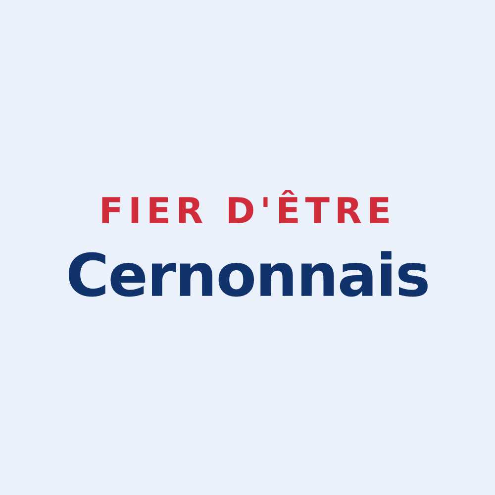 Sticker « Fier d'être Cernonnais » — design pour Cernon
