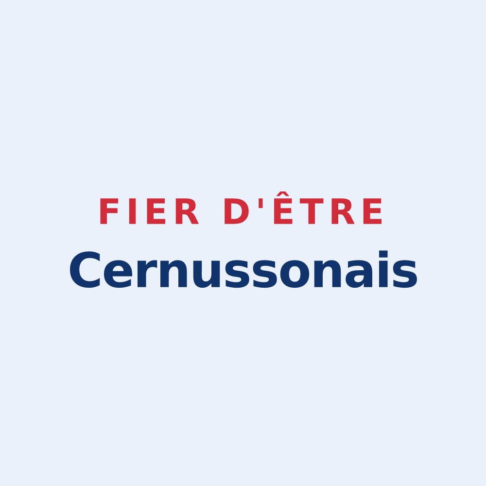 Sticker « Fier d'être Cernussonais » — design pour Cernusson