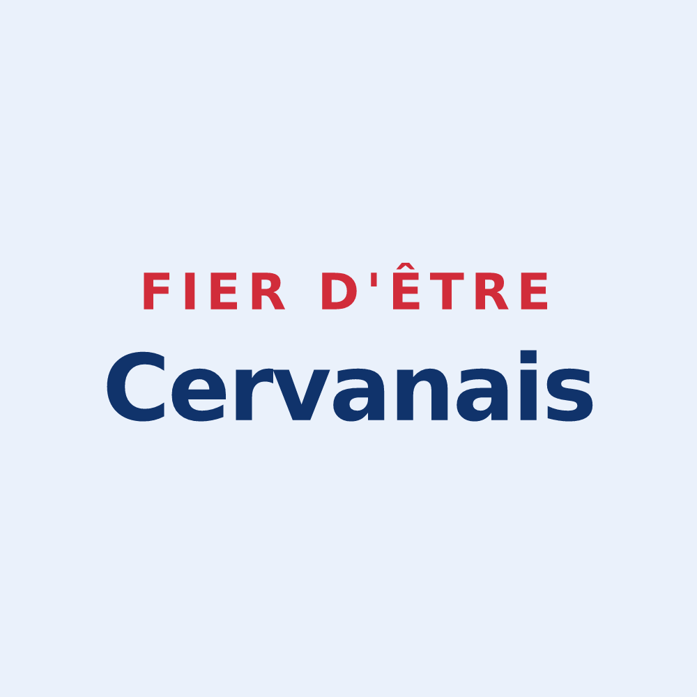 Sticker « Fier d'être Cervanais » — design pour Cervens