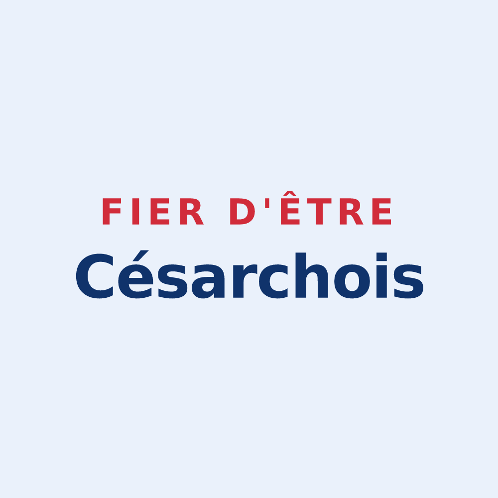 Sticker « Fier d'être Césarchois » — design pour Césarches