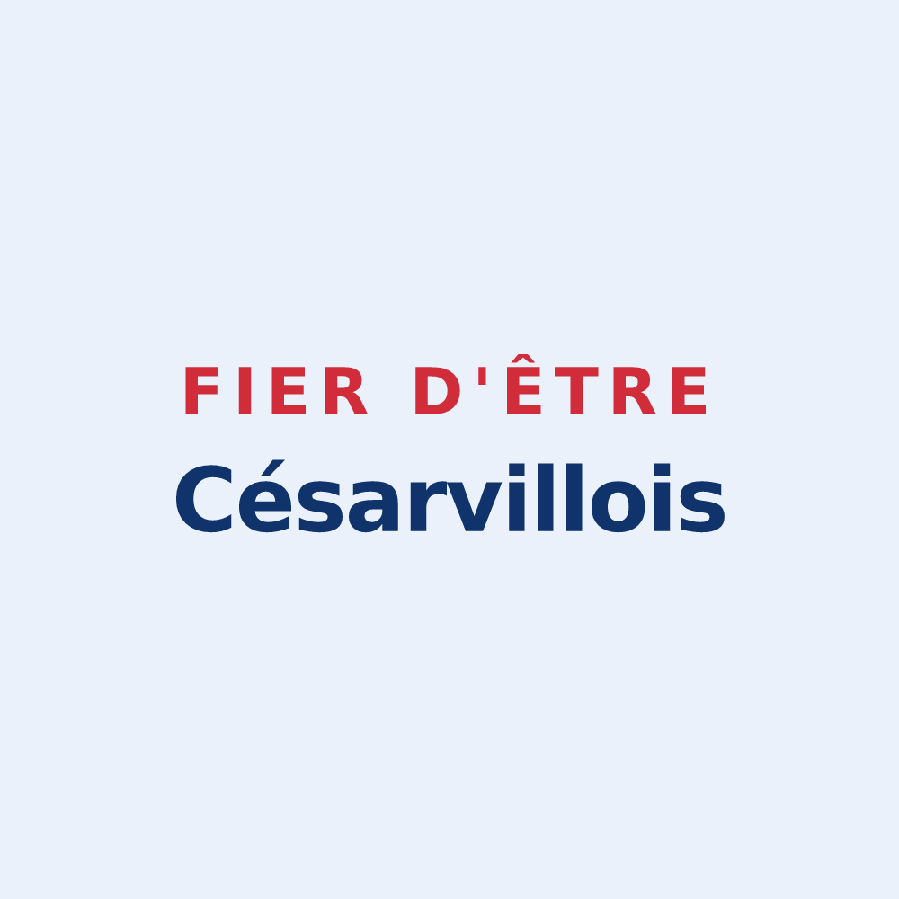 Sticker « Fier d'être Césarvillois » — design pour Césarville-Dossainville