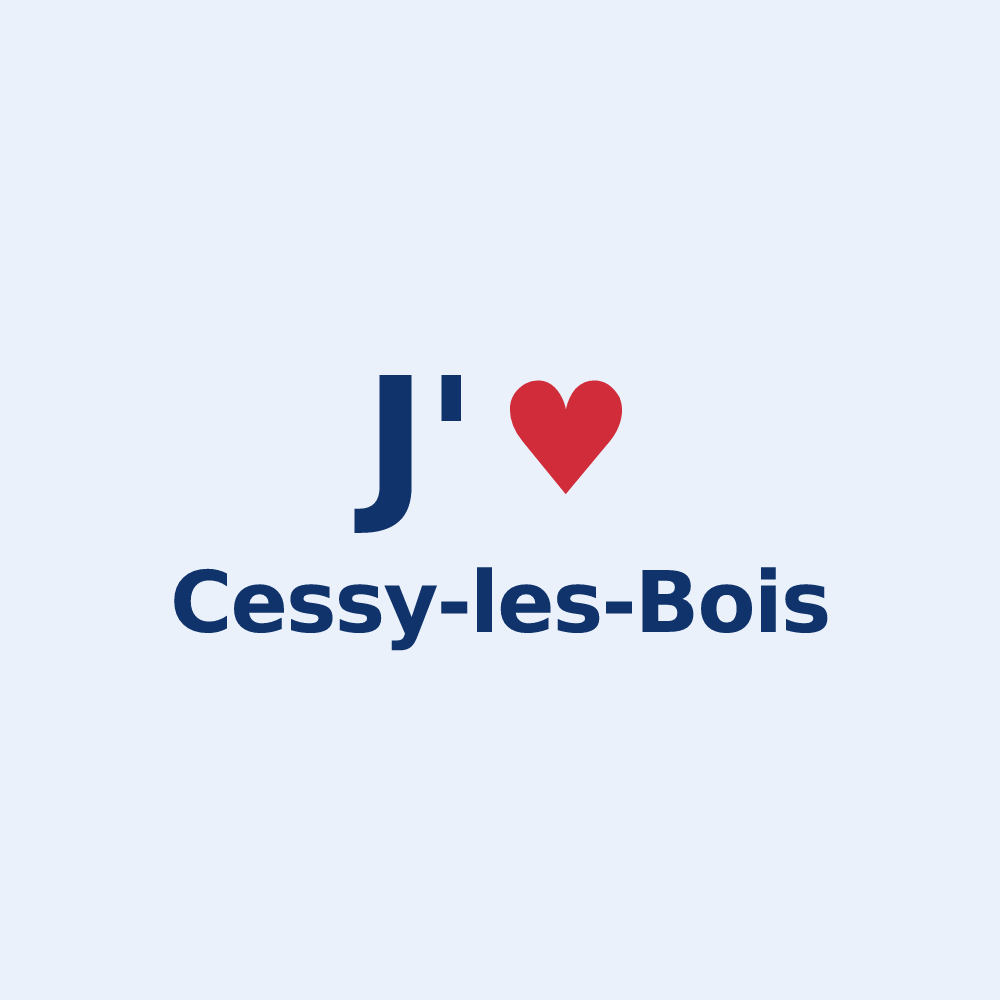Sticker personnalisé Cessy-les-Bois — design J'aime Cessy-les-Bois