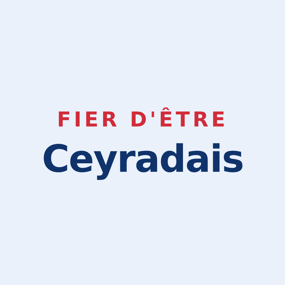 Sticker « Fier d'être Ceyradais » — design pour Ceyras