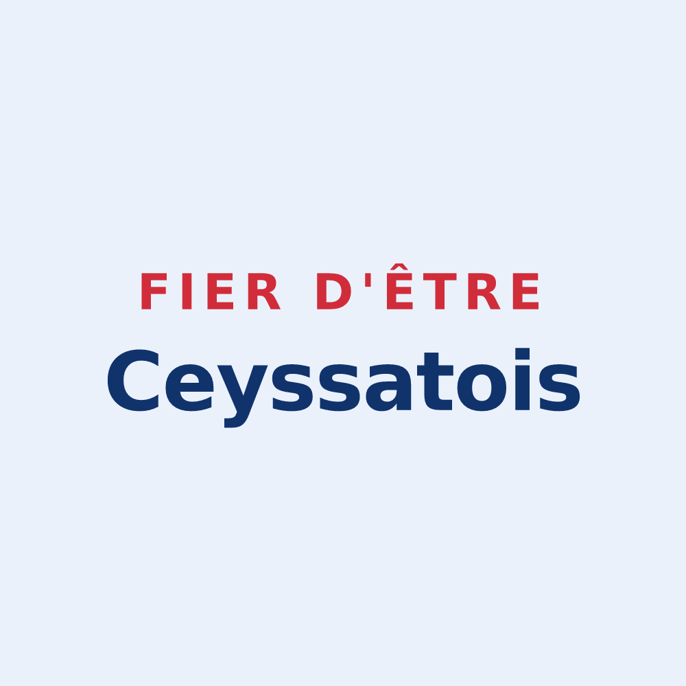 Sticker « Fier d'être Ceyssatois » — design pour Ceyssat