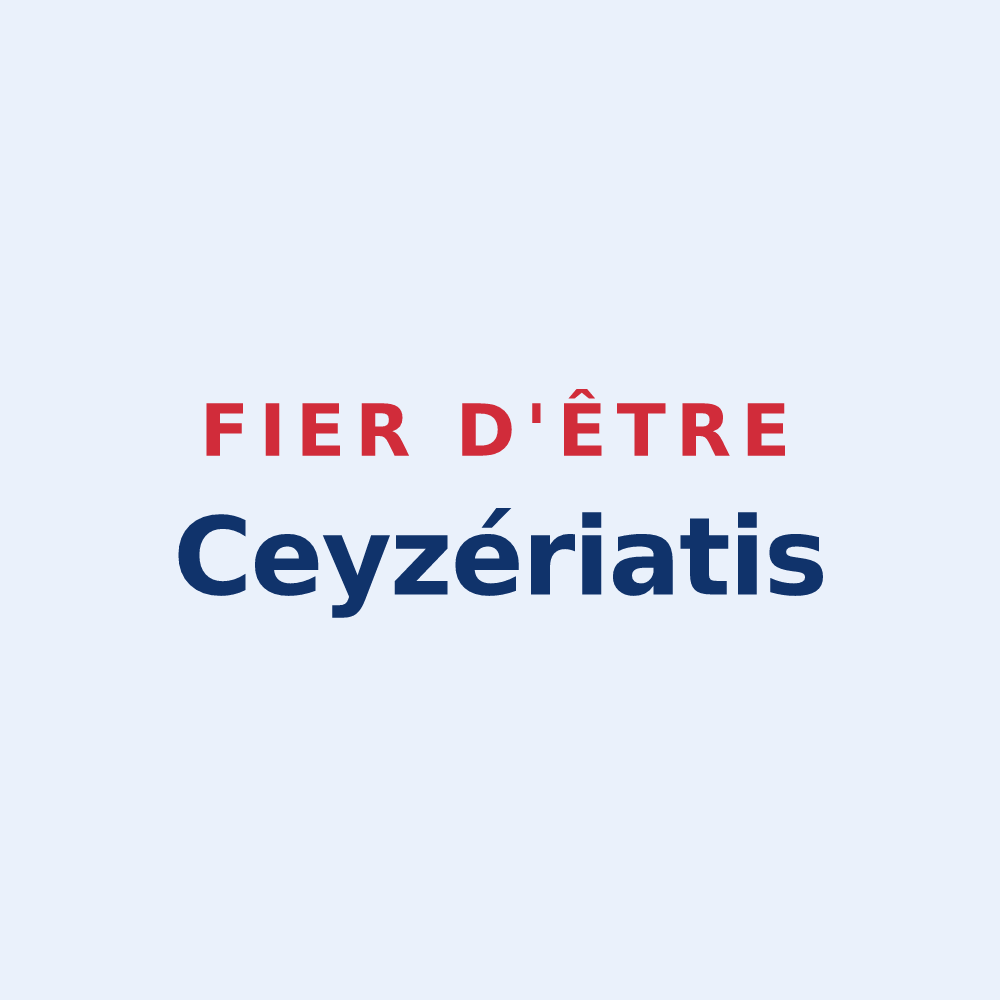 Sticker « Fier d'être Ceyzériatis » — design pour Ceyzériat