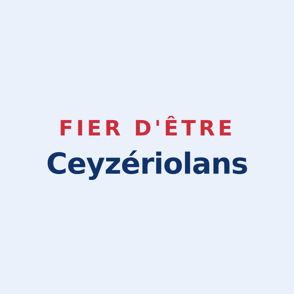Sticker « Fier d'être Ceyzériolans » — design pour Ceyzérieu