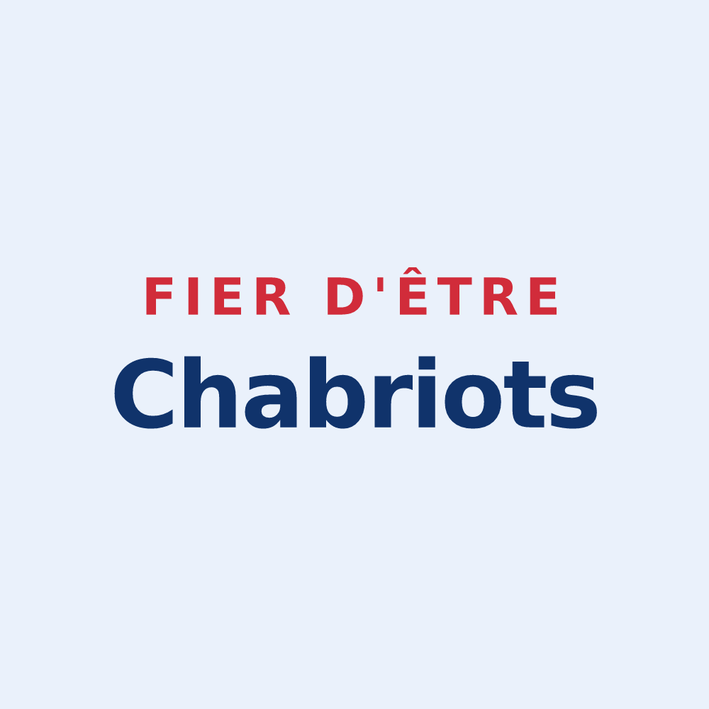 Sticker « Fier d'être Chabriots » — design pour Chabris