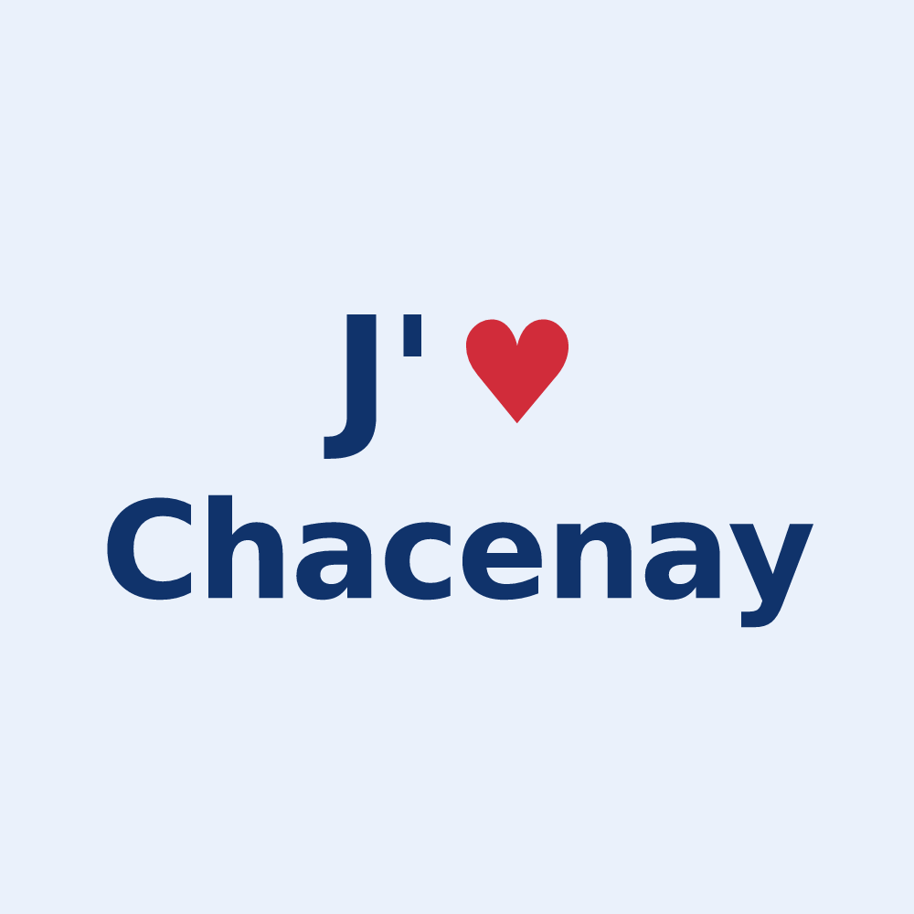 Sticker personnalisé Chacenay — design J'aime Chacenay