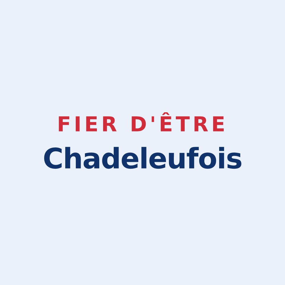 Sticker « Fier d'être Chadeleufois » — design pour Chadeleuf