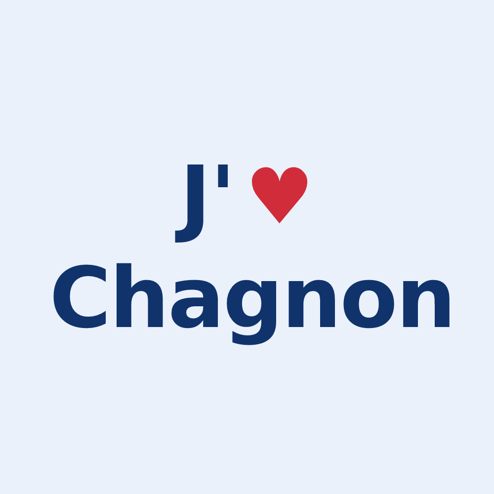 Sticker personnalisé Chagnon — design J'aime Chagnon