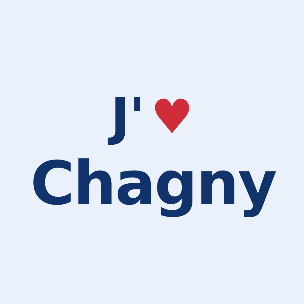 Sticker personnalisé Chagny — design J'aime Chagny
