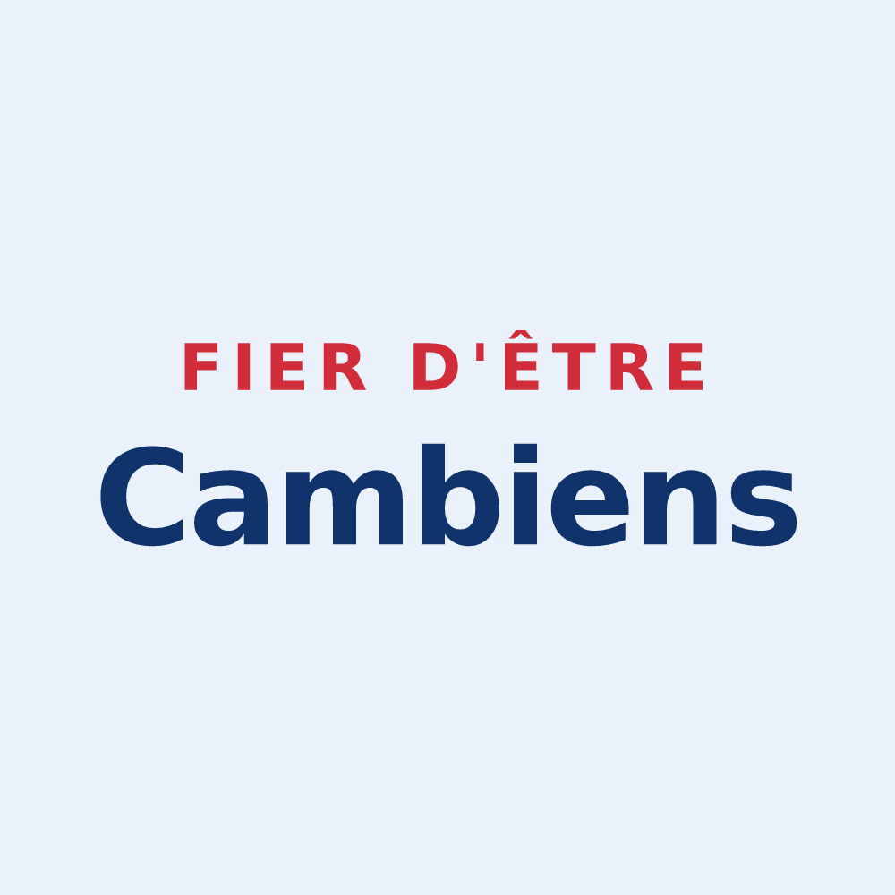 Sticker « Fier d'être Cambiens » — design pour Chaingy