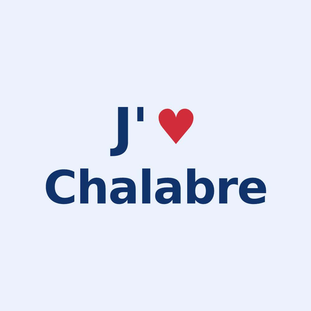 Sticker personnalisé Chalabre — design J'aime Chalabre