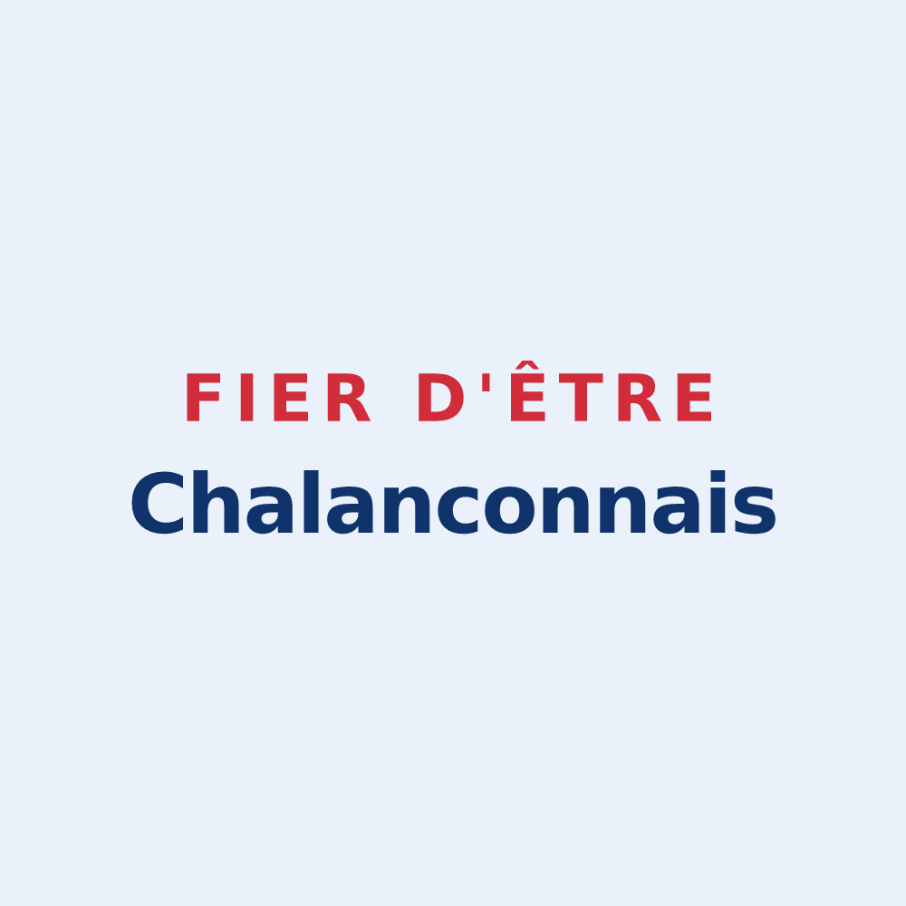Sticker « Fier d'être Chalanconnais » — design pour Chalancon