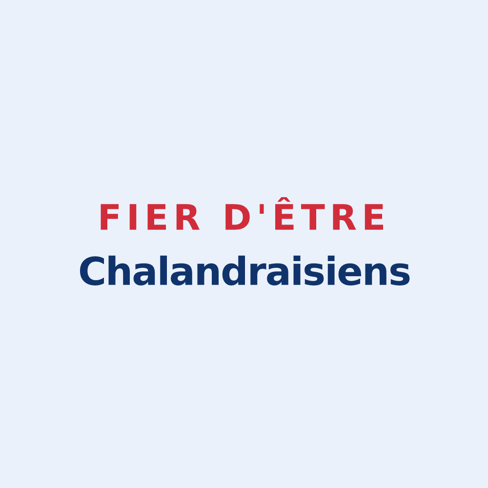Sticker « Fier d'être Chalandraisiens » — design pour Chalandray