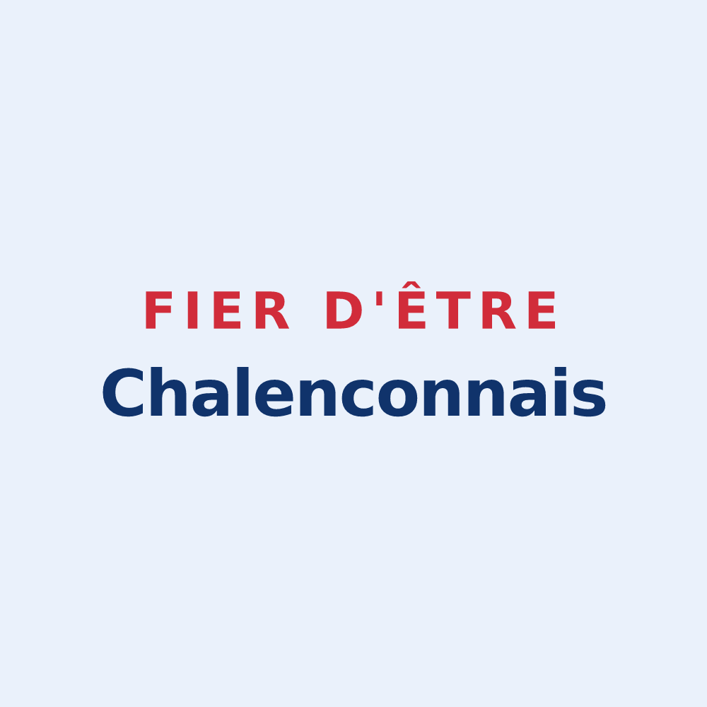 Sticker « Fier d'être Chalenconnais » — design pour Chalencon