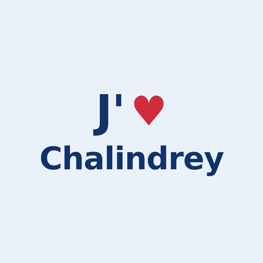 Sticker personnalisé Chalindrey — design J'aime Chalindrey