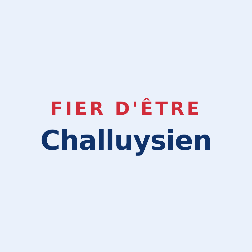 Sticker « Fier d'être Challuysien » — design pour Challuy