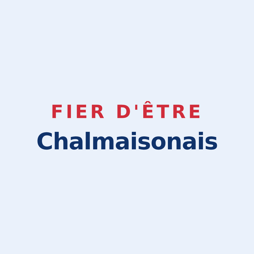 Sticker « Fier d'être Chalmaisonais » — design pour Chalmaison