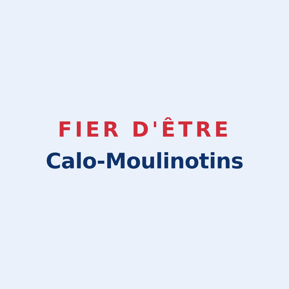 Sticker « Fier d'être Calo-Moulinotins » — design pour Chalou-Moulineux