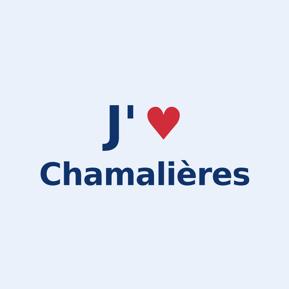Sticker personnalisé Chamalières — design J'aime Chamalières
