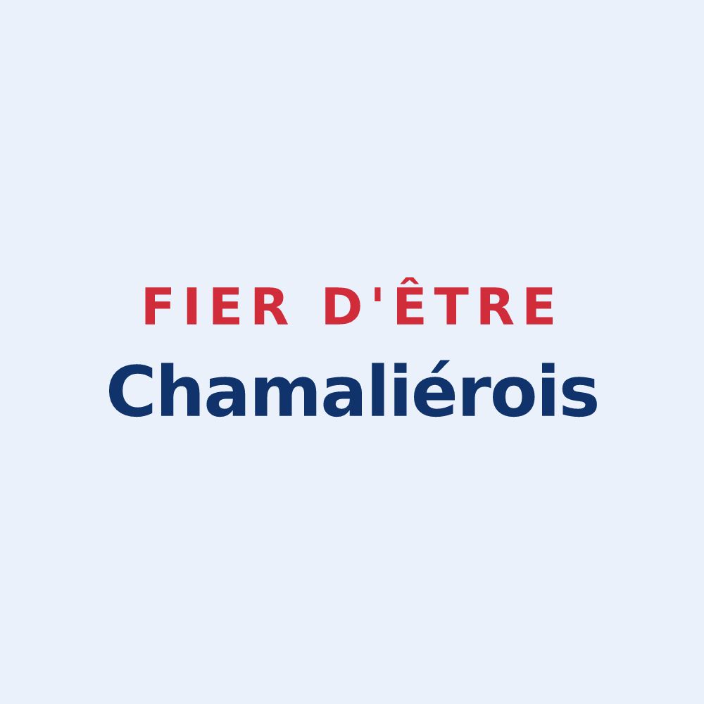 Sticker « Fier d'être Chamaliérois » — design pour Chamalières