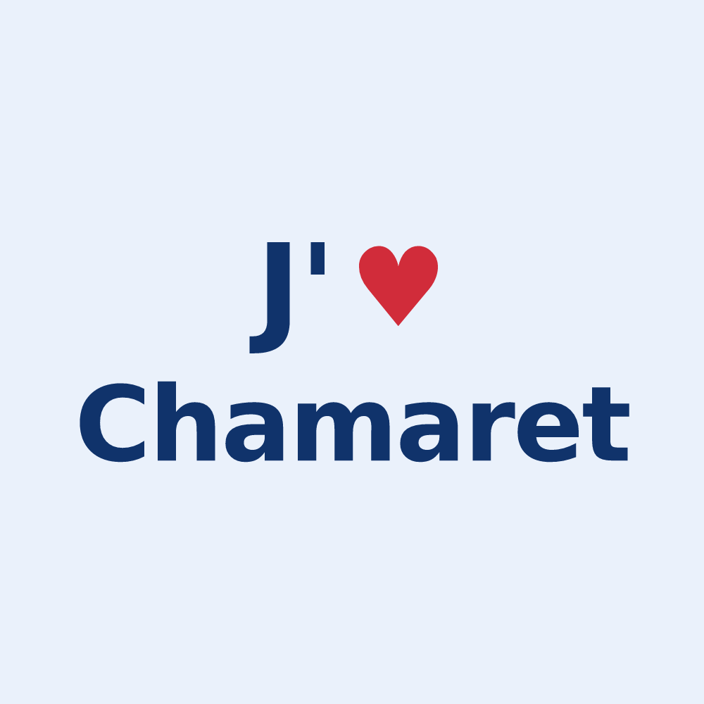 Sticker personnalisé Chamaret — design J'aime Chamaret
