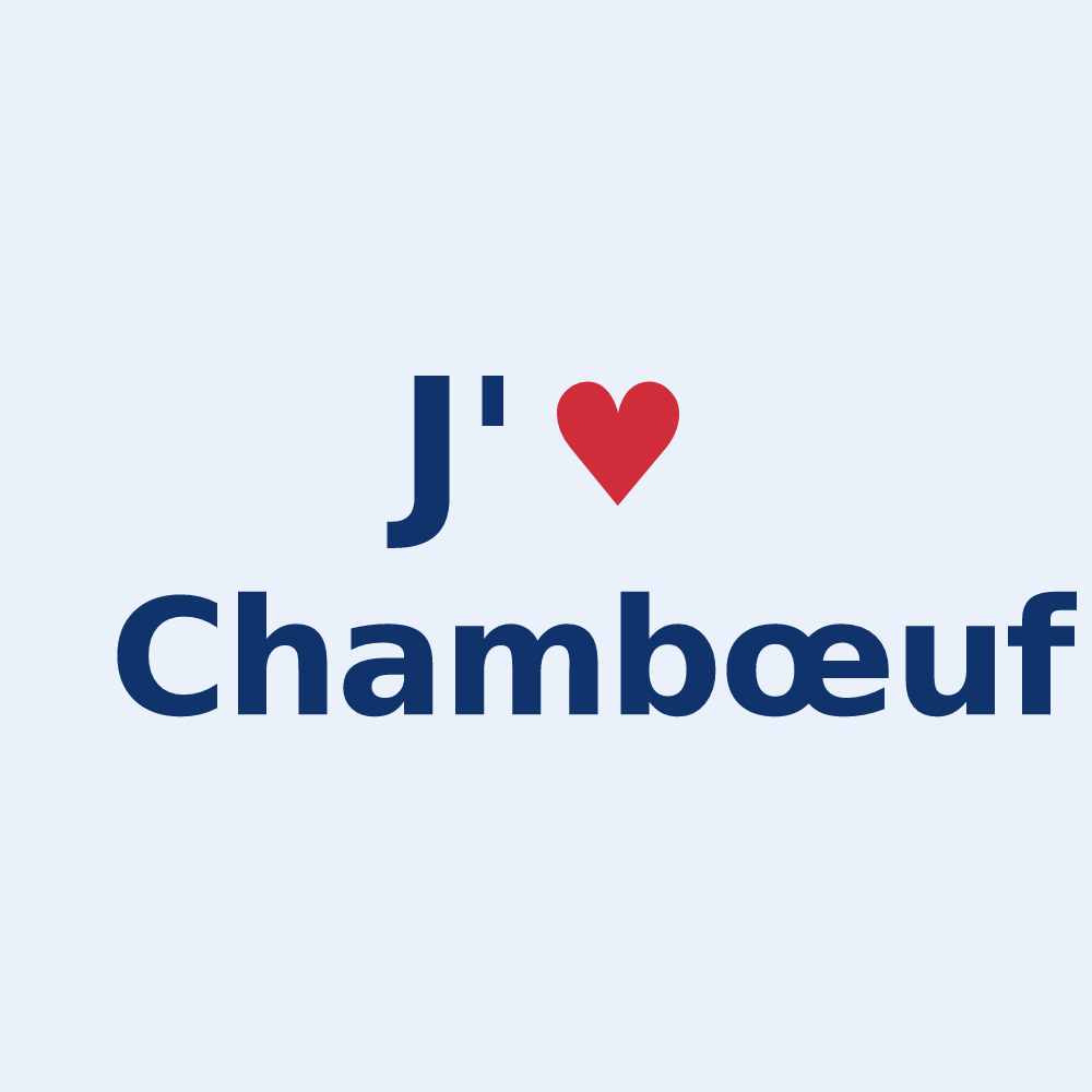 Sticker personnalisé Chambœuf — design J'aime Chambœuf