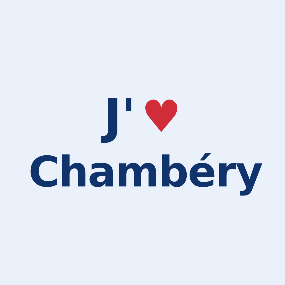 Sticker personnalisé Chambéry — design J'aime Chambéry