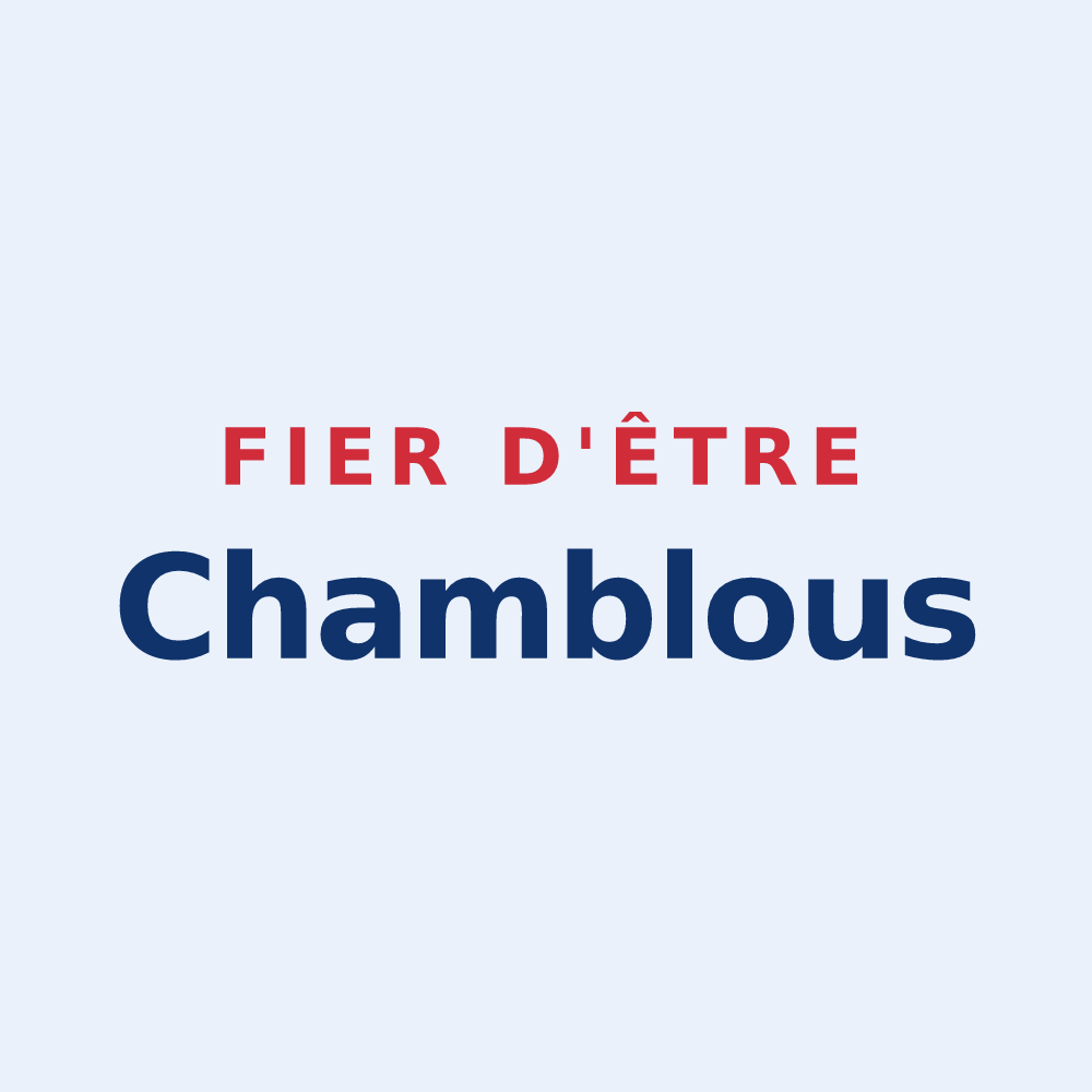 Sticker « Fier d'être Chamblous » — design pour Chambles