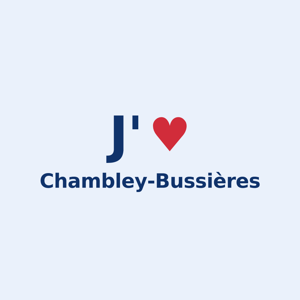 Sticker personnalisé Chambley-Bussières — design J'aime Chambley-Bussières