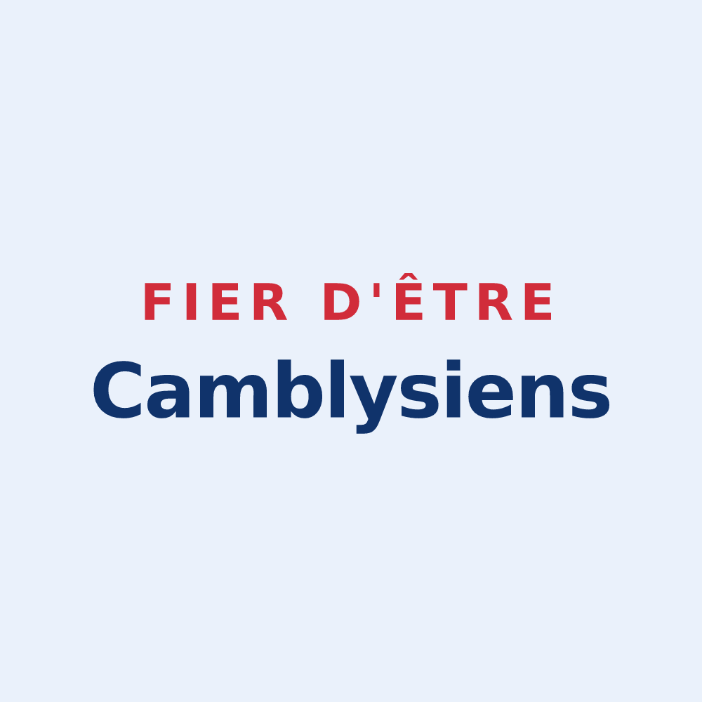 Sticker « Fier d'être Camblysiens » — design pour Chambly