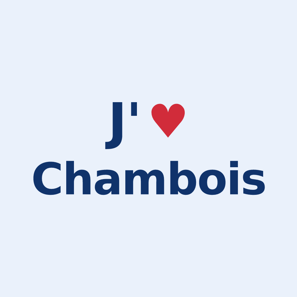 Sticker personnalisé Chambois — design J'aime Chambois
