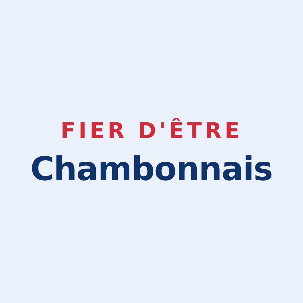 Sticker « Fier d'être Chambonnais » — design pour Chambon-la-Forêt