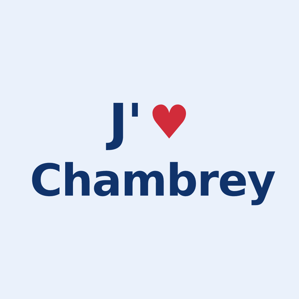Sticker personnalisé Chambrey — design J'aime Chambrey