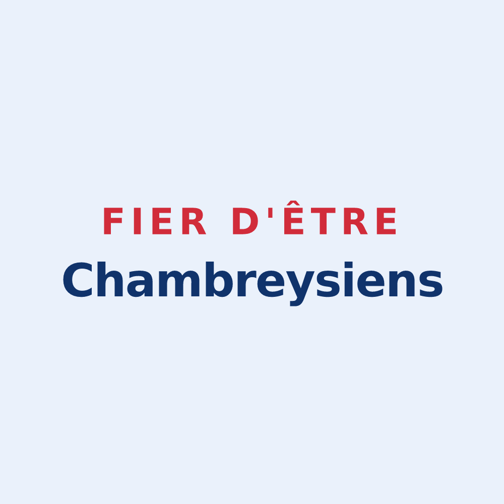 Sticker « Fier d'être Chambreysiens » — design pour Chambrey