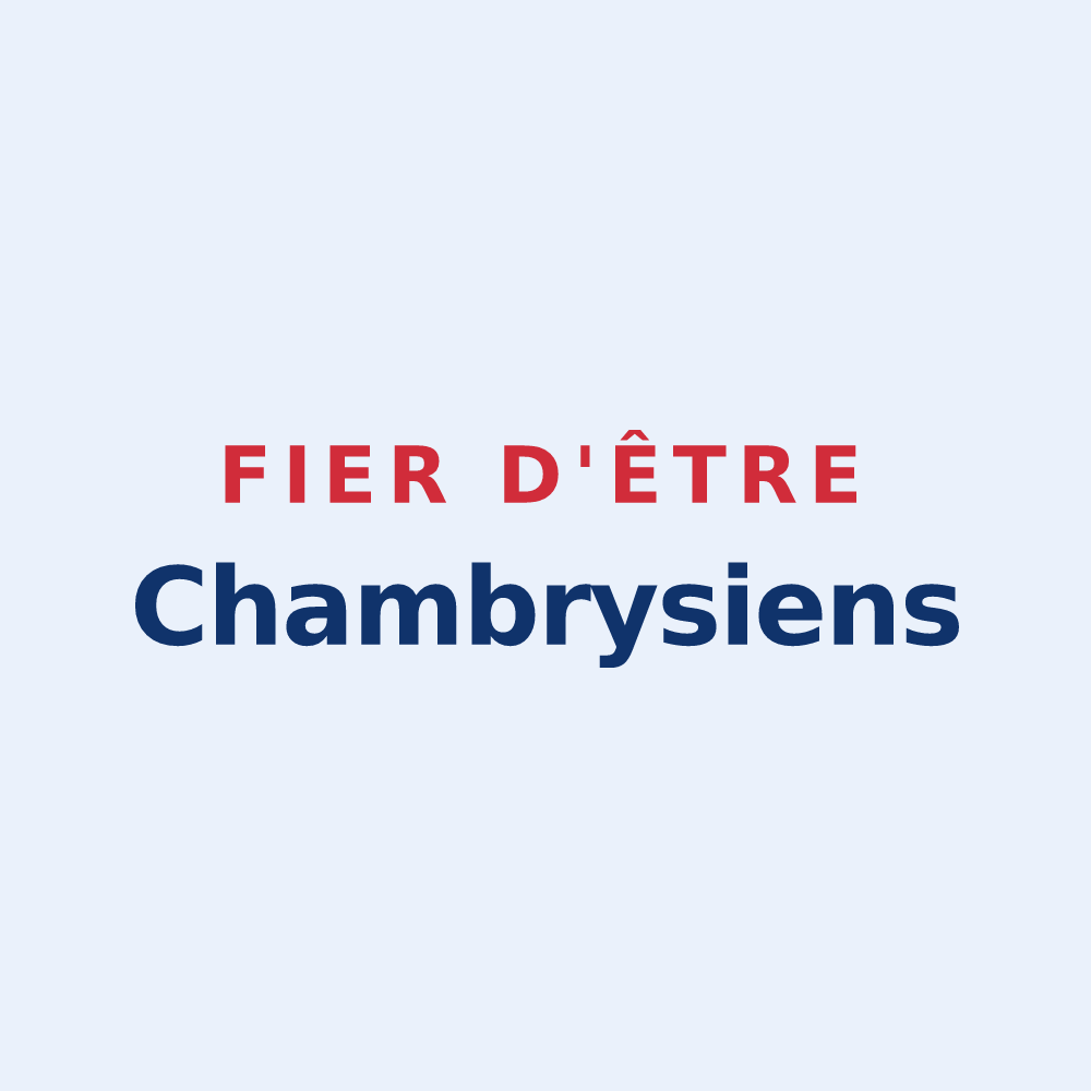 Sticker « Fier d'être Chambrysiens » — design pour Chambry
