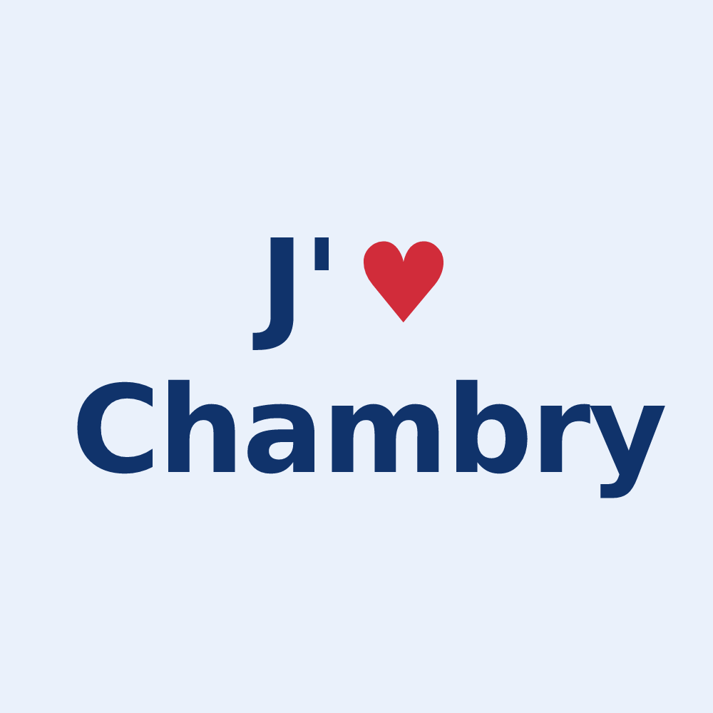 Sticker personnalisé Chambry — design J'aime Chambry