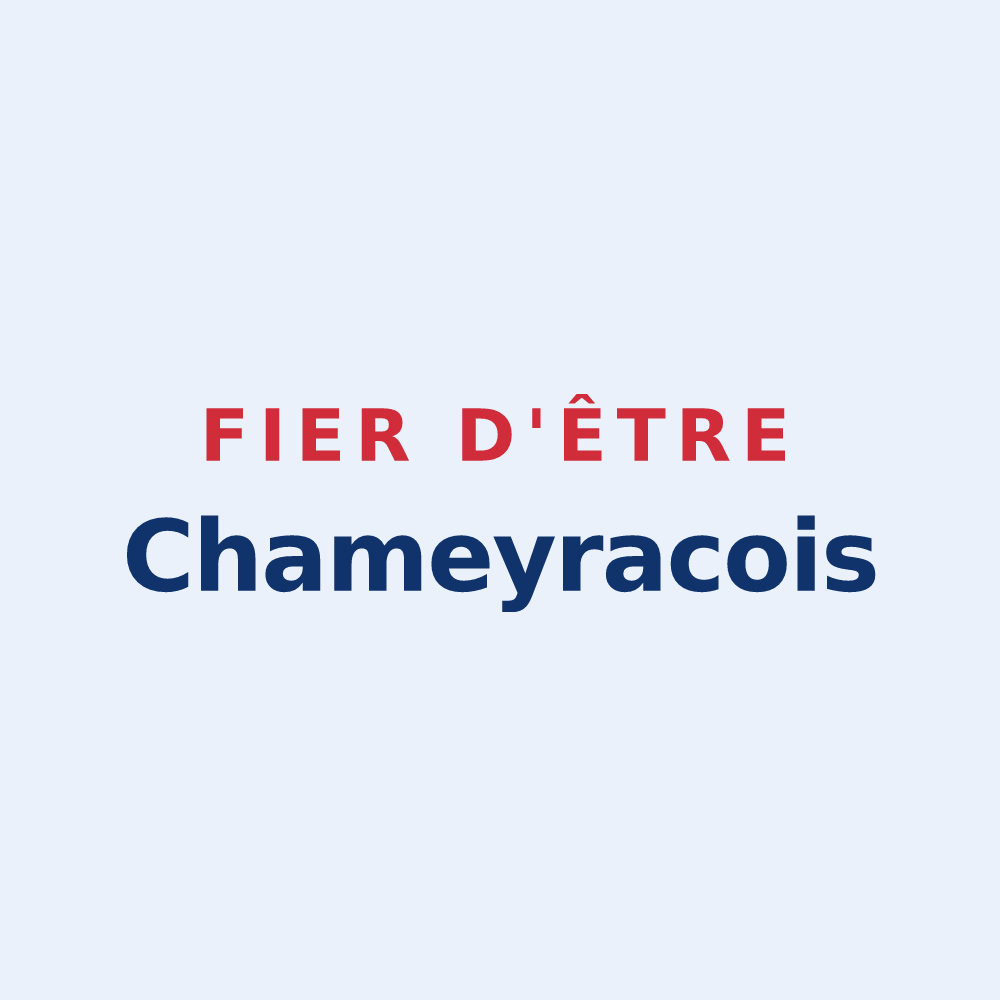 Sticker « Fier d'être Chameyracois » — design pour Chameyrat