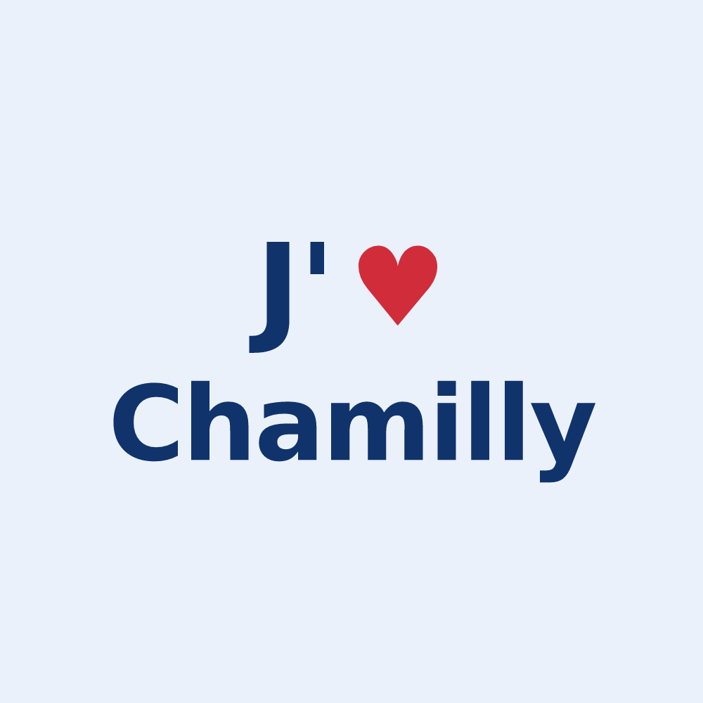 Sticker personnalisé Chamilly — design J'aime Chamilly