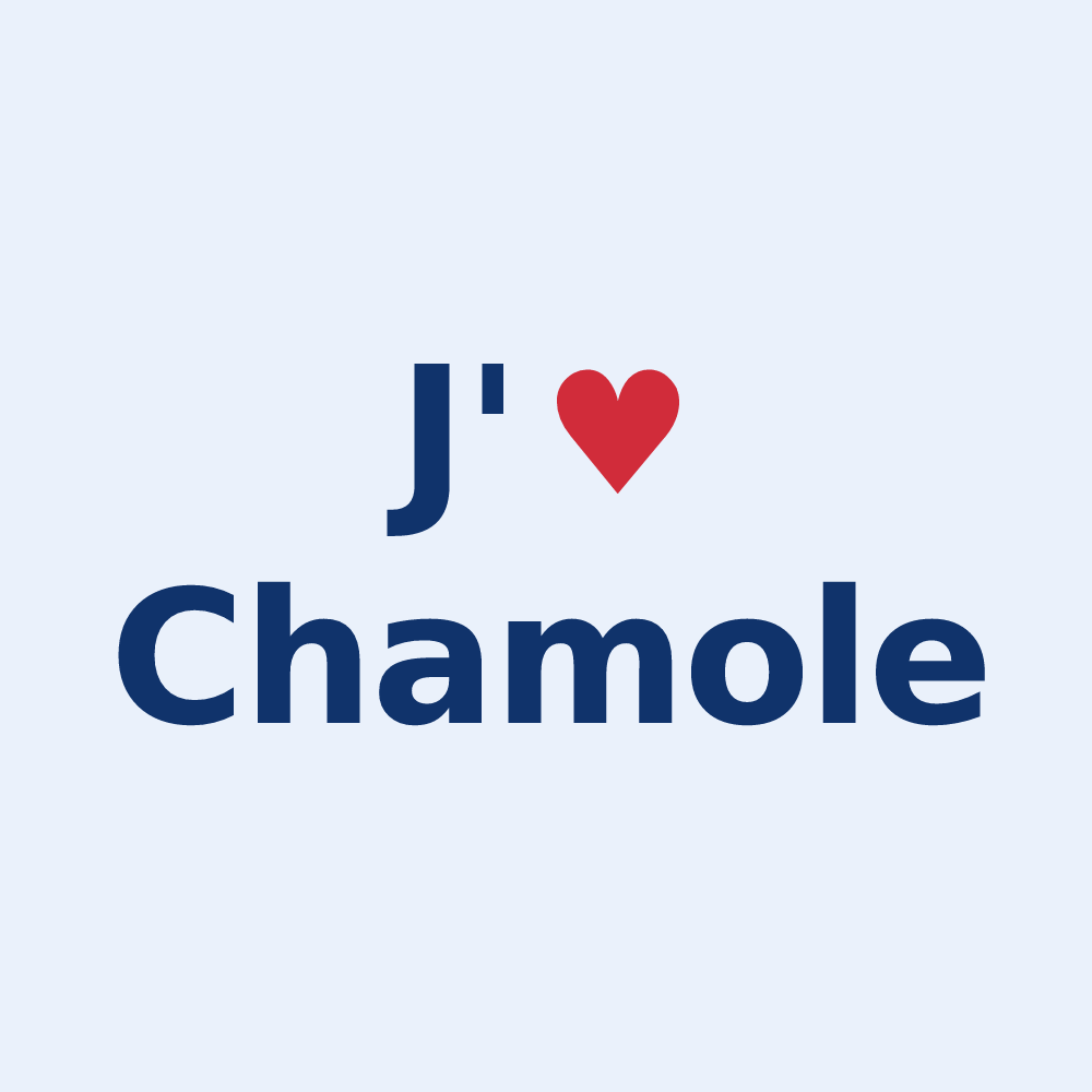 Sticker personnalisé Chamole — design J'aime Chamole